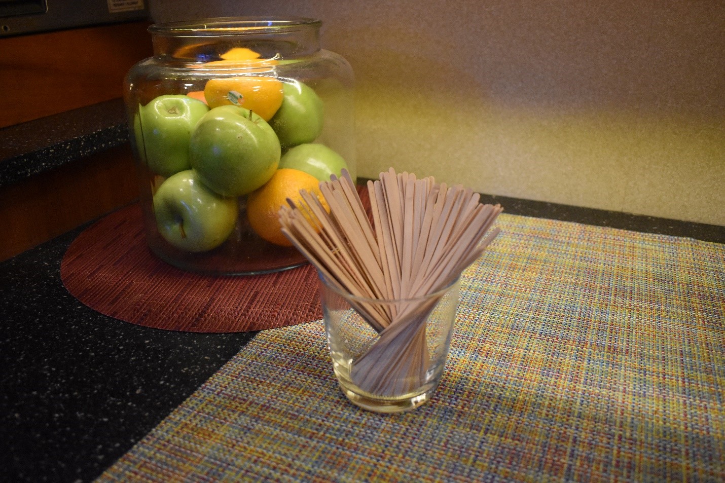 Lindblad Expeditions also uses wooden stirrers instead of plastic ones.